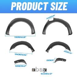 6x Wide Wheel Arches Fender Flares Body Kit Black For Ford Ranger T8 2019-22