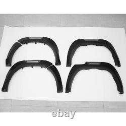 6x Wide Wheel Arches Fender Flares Body Kit Black For Toyota Hilux Revo 2015-19