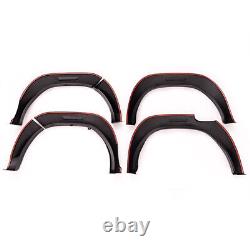 6x Wide Wheel Arches Fender Flares Body Kit Black For Toyota Hilux Revo 2015-19