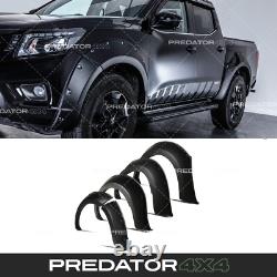 70mm Wide Wheel Arches Black Fender Flares For Nissan Navara D23 Np300 14+
