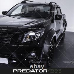 70mm Wide Wheel Arches Black Fender Flares For Nissan Navara D23 Np300 14+