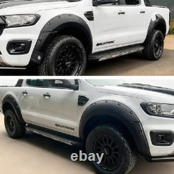 8. 6inch Wide Wheel Arches Fender Flares Kit For Ford Ranger 2019-2022 D/Cab