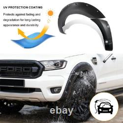 8. 6inch Wide Wheel Arches Fender Flares Kit For Ford Ranger 2019-2022 D/Cab