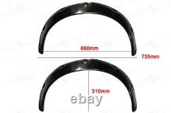 Aerokit D1 Universal Wide Arches bubble fender flares trim. PAIR