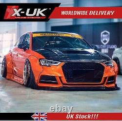 Audi A3 S3 8V 2012-2019 Wide body conversion wheel arches + side skirts