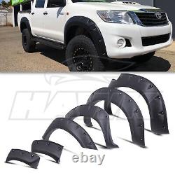 Black Fender Flare Kit Wide Body Wheel Arch For Toyota Hilux Vigo 05-12