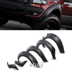 Black Fender Flare Wheel Wide Arches Kit Styling Set For Ford Ranger T8 2019+