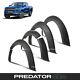 Black Fender Flares Wide Wheel Arches Kit For New Ford Ranger T9 Tremor 2023+