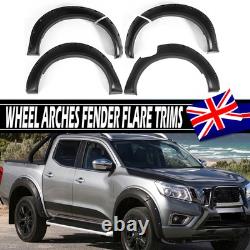 Black For 14-20 Nissan Navara D23 Np300 Wide Wheel Arches Fender Flares Body Kit