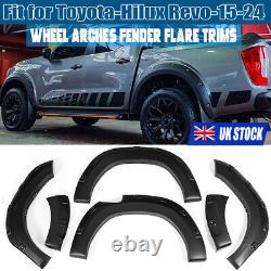 Black For Nissan Navara D23 Np300 14-20 Wide Wheel Arches Fender Flares Body Kit