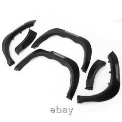 Black For Toyota Hilux Revo 2015-2019 Wheel Arches Fender Flares Wide Body Kit