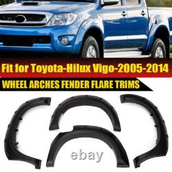 Black For Toyota Hilux Vigo 2005-2014 Wide Wheel Arches Fender Flares BodyKit