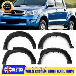 Black For Toyota Hilux Vigo 2005-2014 Wide Wheel Arches Fender Flares BodyKit