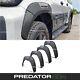 Black Gr Style Wide Wheel Arches Fender Flares For Toyota Hilux Mk9 Revo 2021+