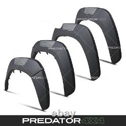 Black Gr Style Wide Wheel Arches Fender Flares For Toyota Hilux Mk9 Revo 2021+