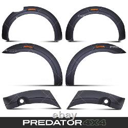 Black Wide Arches Fender Flares Upgrade Kit For Ford Ranger T7 T8 2015-2022