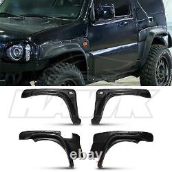 Black Wide Body Arch Style Fender Flares Kit For Suzuki Jimny 98-18