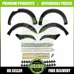 Black Wide Body Wheel Arch Arches & Door Cladding To Fit Ford Ranger T7 2015+