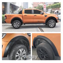 Black Wide Wheel Arch Fender Flare Body Kit For Ford Ranger T7 T8 2015-2022