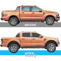 Black Wide Wheel Arch Fender Flare Body Kit For Ford Ranger T7 T8 2015-2022