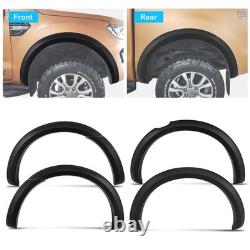 Black Wide Wheel Arch Fender Flare Body Kit For Ford Ranger T7 T8 2015-2022