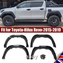 Black Wide Wheel Arches Fender Flares Body Kit For Toyota Hilux Revo 15-2019 UK