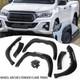 Black Wide Wheel Arches Fender Flares Body Kit For Toyota Hilux Revo 2015-19 Uk