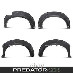 Black Wide Wheel Arches Fender Flares Extensions Kit For Toyota Hilux Mk7 05-14