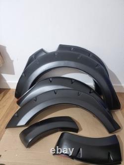 Black Wide Wheel Arches Fender Flares Set For Mitsubishi L200 Triton 15-18 Matte Black Wide Wheel Arches Fender Flares Set For Mitsubishi L200 Triton 15-18 Matte