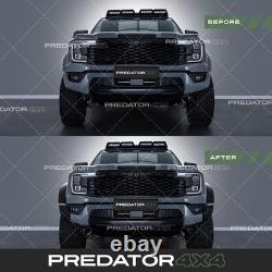 Black Wide Wheel Matte Fender Flares Arches Kit For Ford Ranger Raptor T9 2023+