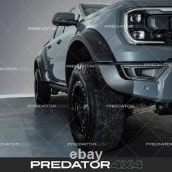 Black Wide Wheel Matte Fender Flares Arches Kit For Ford Ranger Raptor T9 2023+