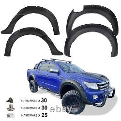 Bolt Style Fender Flares Wide Wheel Arch Extensions for Ford Ranger 2012-2015 T6