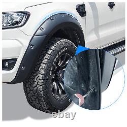 Bolt Style Wide Wheel Arch Fender Flares for Ford Ranger 2015-2023 45mm Widen