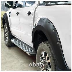 Bolt Style Wide Wheel Arches Extensions Kit Matte Black for Ford Ranger 19-22 T8