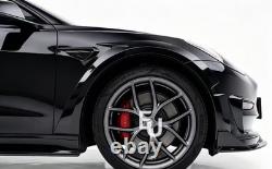 Brage Design Wide Body Wheel Arches Fender Flares For Tesla Model 3 2017-2023
