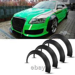 Car Fender Flares Flexible Wide Body Extra Wheel Arches For Audi S3 A3 A4 S4 A6