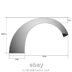 Clinched Fender Flares Sliders Universal Wide body Kit