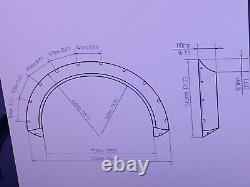 Concave Fender Flares 110mm 4 Pcs Over Wide Body Wheel Arches (0622)