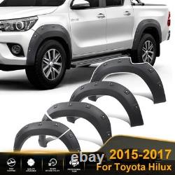 Custom Fit Wheel Arches Mudguard Trim For Toyota Hilux 2015-2017 Wide Body Kit