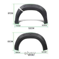 Custom Fit Wheel Arches Mudguard Trim For Toyota Hilux 2015-2017 Wide Body Kit