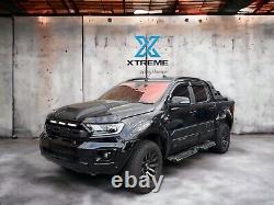 EXTRA WIDE Gloss Black Raptor Arch Kit Ford Ranger T7 T8 2016 2021 BOLT STYLE