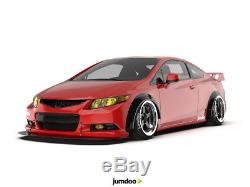 Fender flares for Honda Civic CONCAVE wide body wheel arches FA FG FN 2.75 4pcs