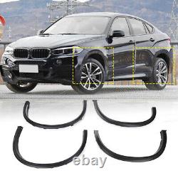 Fit For BMW X6 F16 2015-2018 Front Rear Side Wide Fender Flares Wheel Arch 4PCS