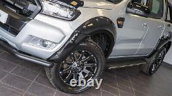 Fits FORD RANGER T6 T7 2016-2019 WIDE BOLT ON LOOK FENDER FLARES SET WHEEL ARCH