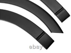 Fits Vw Caddy Mk5 2021- Lwb Black Abs Wide Wheel Arch Fender Protector Cover Set