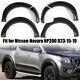 For 14-20 Nissan Navara D23 Np300 Matte Black Wide Wheel Arches Fender Flare Kit