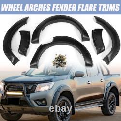 For 14-20 Nissan Navara D23 Np300 Matte Black Wide Wheel Arches Fender Flare Kit