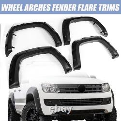 For 2010-20 Vw Amarok Black Wide Front Rear Wheel Arches Fender Flares Body Kits