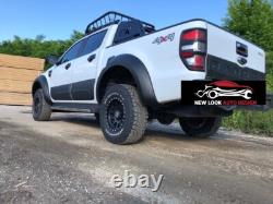 For 2015-2019 Toyota Hilux Revo Black Wide Body Wheel Arches Fender Flares Kits