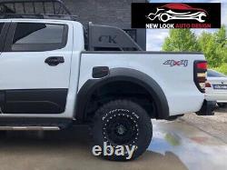 For 2015-2019 Toyota Hilux Revo Black Wide Body Wheel Arches Fender Flares Kits